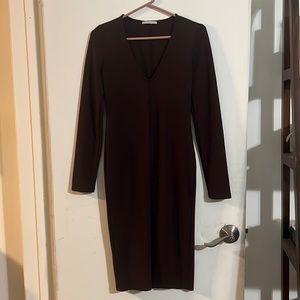 Mid-length long-sleeve dress